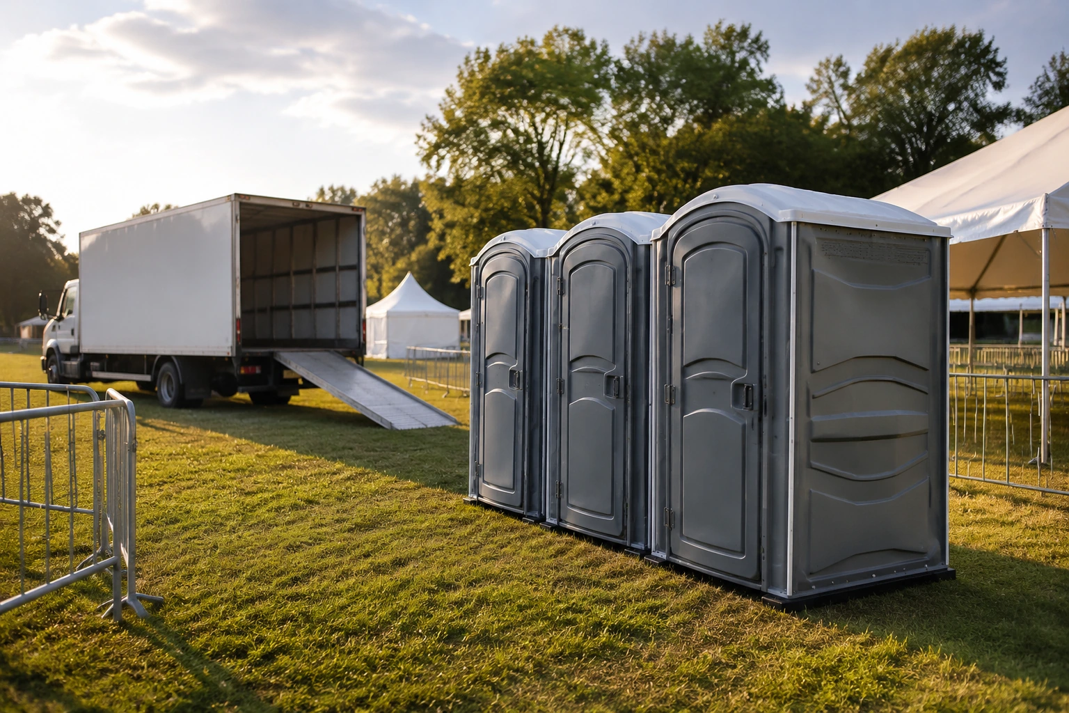 Portable restroom rental planning for Jamestown, NC